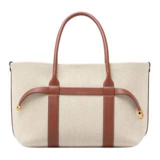 Loro Piana Ghiera Cotton Handbag Small Women's Beige