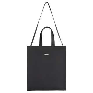 C2H4 Polyurethane PU One Shoulder Handbag Regular Unisex Black