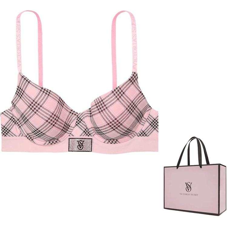 Victoria's Secret 24 Big Show Collection Bra Women's Plaid