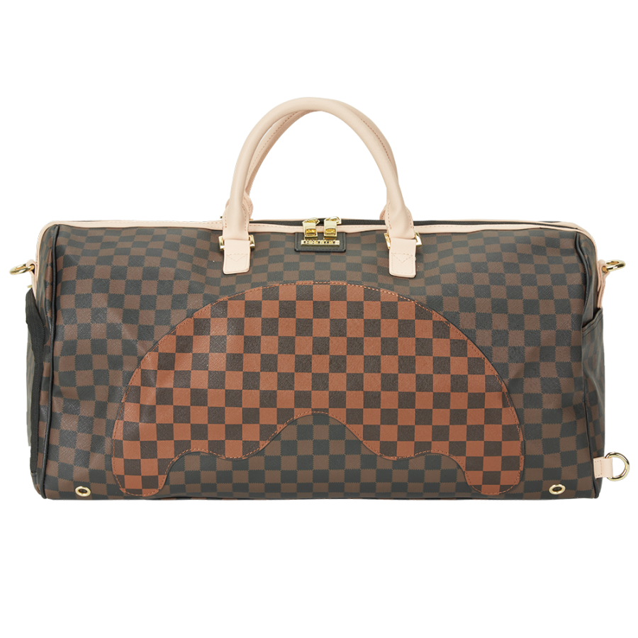 SPRAYGROUND PVC Travel Bag Unisex Brown