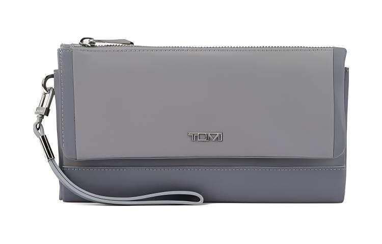 TUMI TUMI Nylon Wrist Bag Wallet Women's Gray