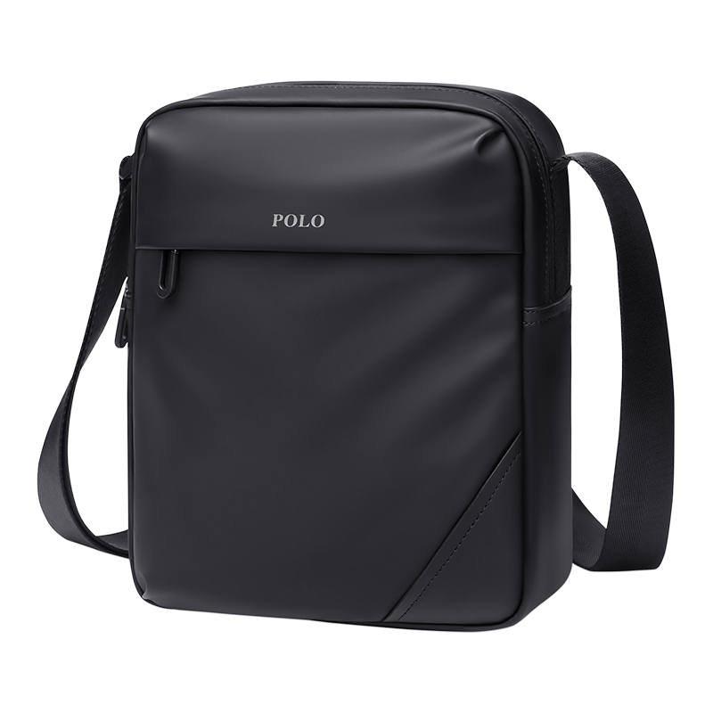 POLO Fabric Shoulder Bag Men's Black/Gray