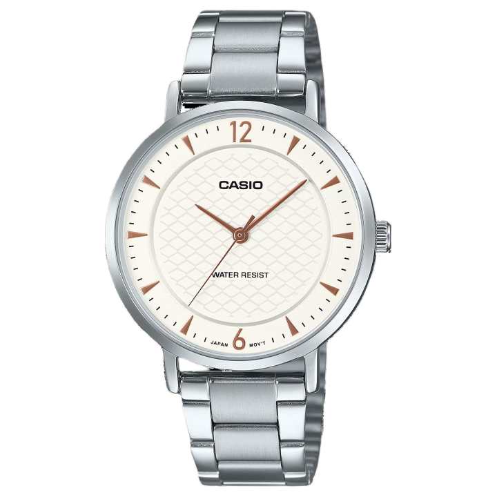 CASIO CASIO Quartz Movement Stainless Steel Strap Watch Unisex White Dial