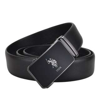 U.S. POLO ASSN. Split Cow Leather Belts Men's 3.5cm