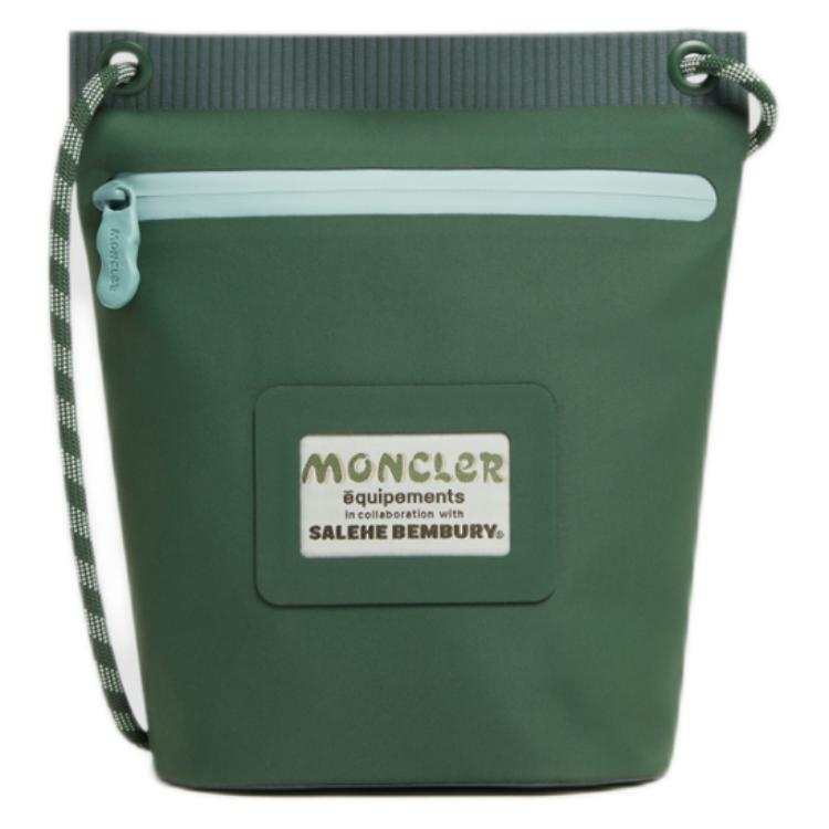 Moncler Salehe Bembury Collaboration Fabric Shoulder Bag Small Unisex Green