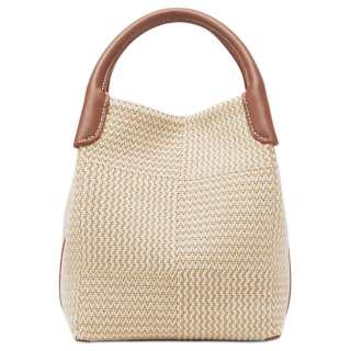 Loro Piana Cotton Handbag Small Women's Beige
