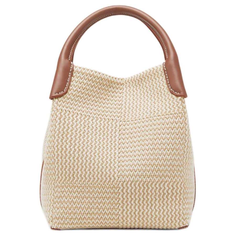 Loro Piana Cotton Handbag Small Women's Beige