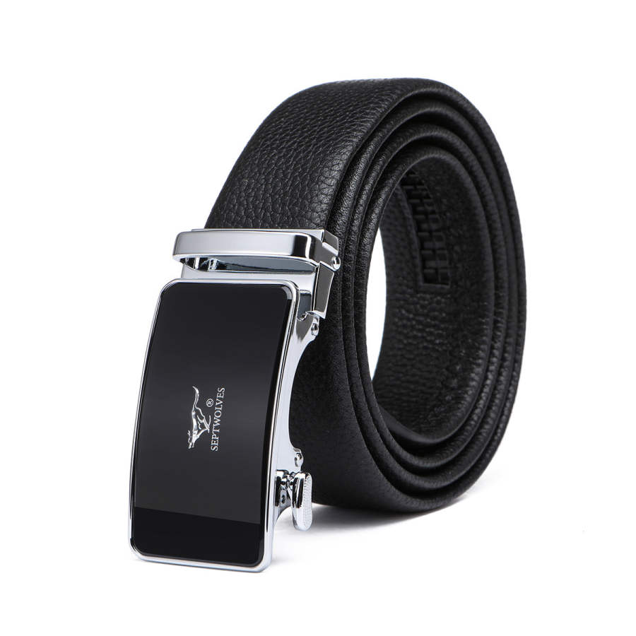 SEPTWOLVES SEPTWOLVES Cow Leather Belts Men's Width 3.4CM