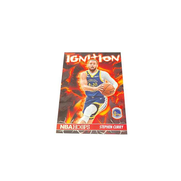 PANINI Warriors Stephen Curry Elementary Hoops Flame Basketball Classic Design Star Card Rare Card Sports Cards 1 Piece