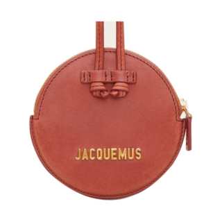 Jacquemus Leather Coin Purse Mini Men's Dark Red