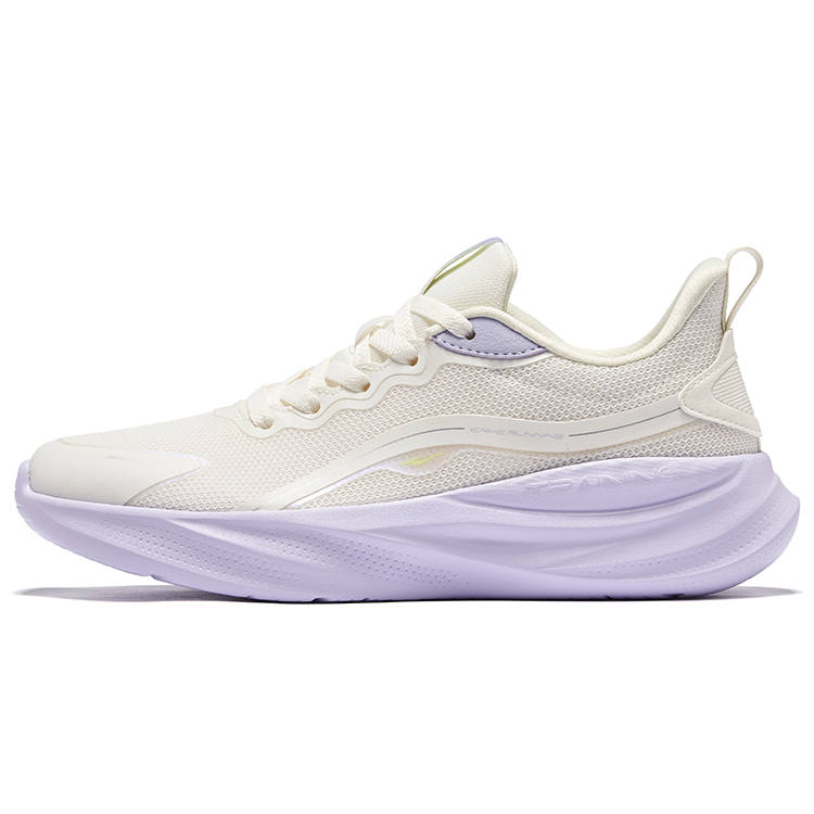 Erke Cushioning Breathable Rebound Low top Casual Running Shoes Women's Microcrystal White Lilac