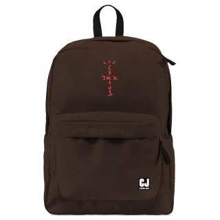Travis Scott Canvas Backpack Unisex Brown