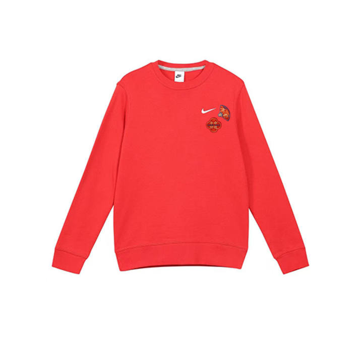 Nike Nike Sweatshirts Unisex Red Crew Neck Moderate Regular