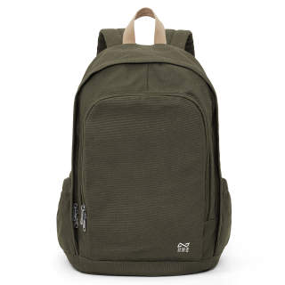 KEYSTREET Fabric Backpack Unisex Black/Ecru/Green/Peacock Blue/Brown