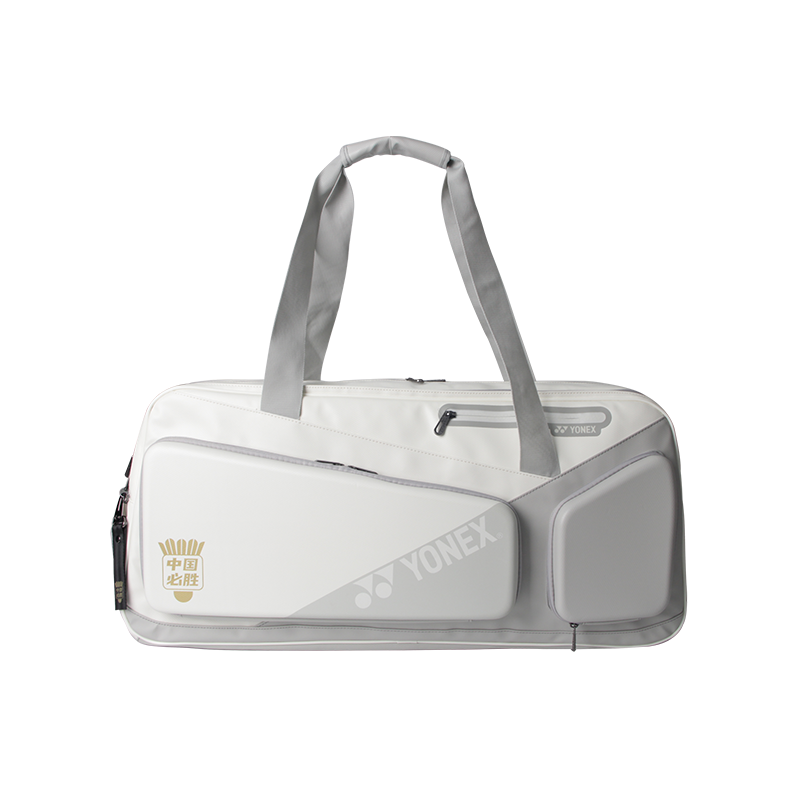 YONEX YONEX Artificial Leather Gym Bag Unisex White