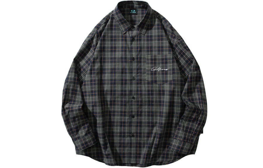 GOLFCROSS Shirts Unisex Green Lapel Moderate Shirt