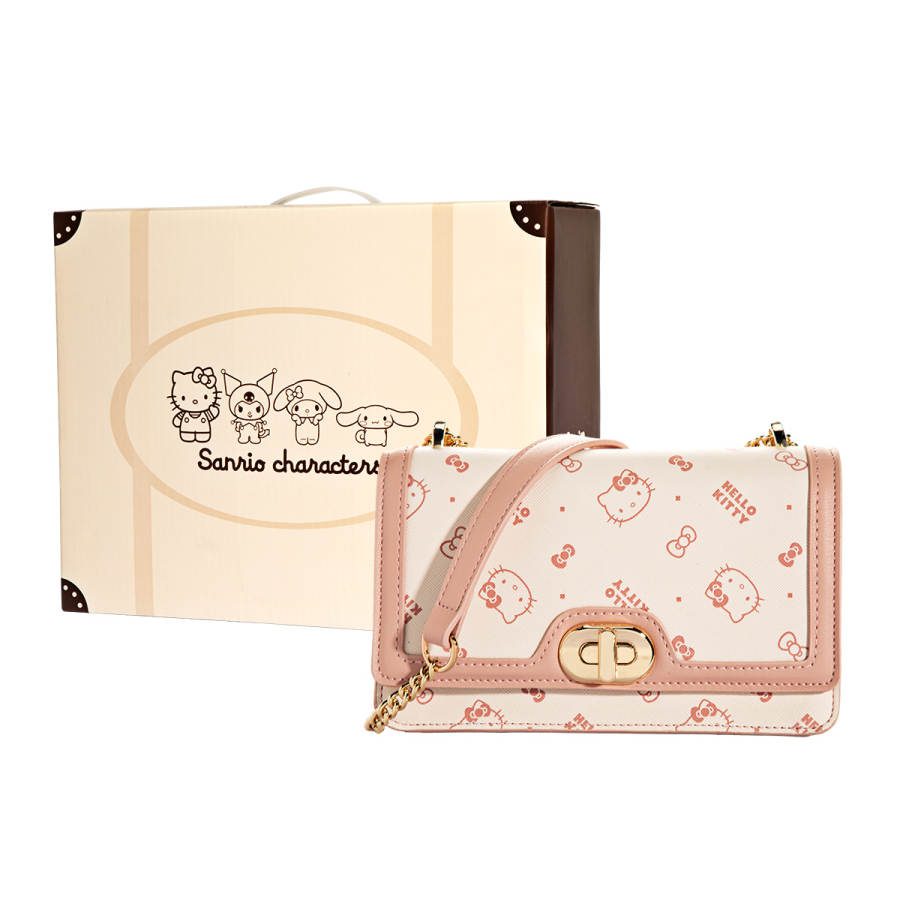 Sanrio Synthetic Leather Shoulder Bag, Crossbody Bag, Small Square Bag Women's