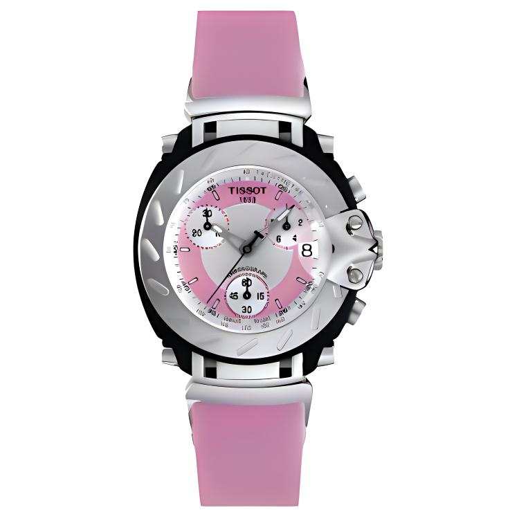 TISSOT T Race Collection Quartz Movement 100m Waterproof Women's Watch 32.6mm Pink Watch Dial