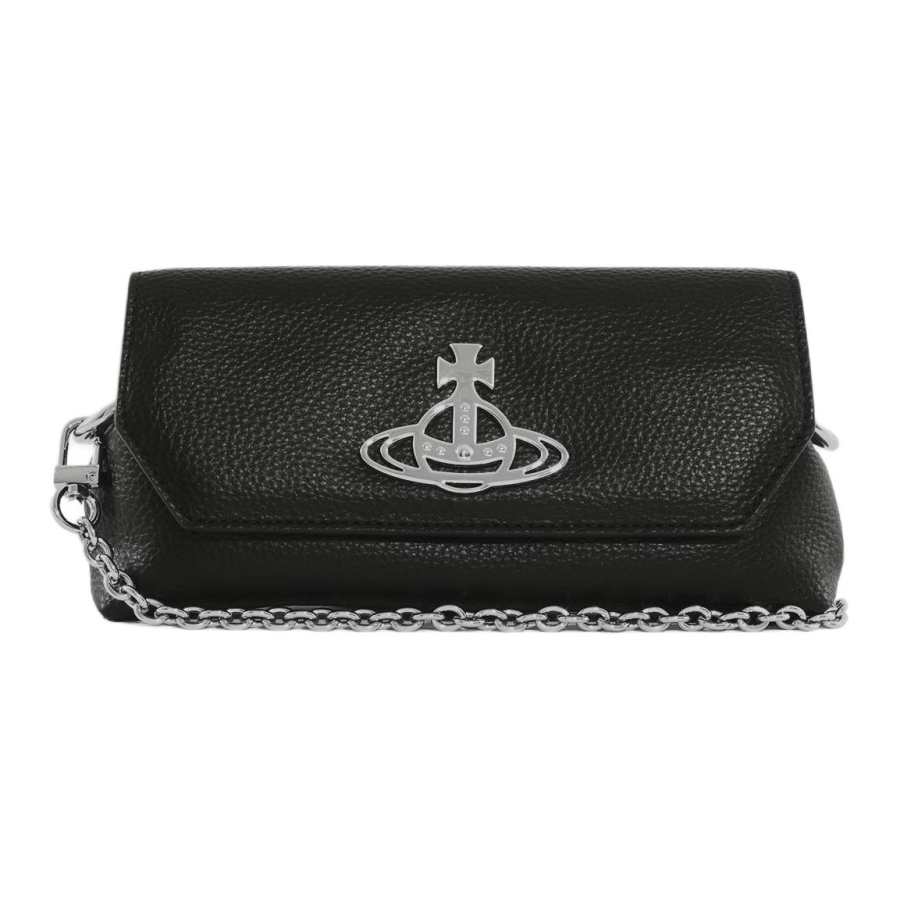 Vivienne Westwood Pu Clutch Shoulder Bag Mini Women's Black