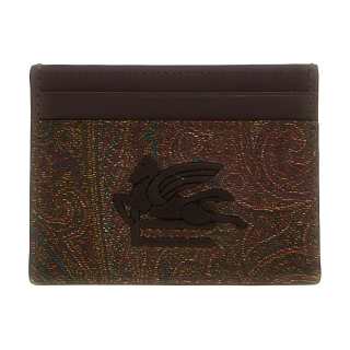 ETRO Pegaso Embroidered Paisley Card Holder