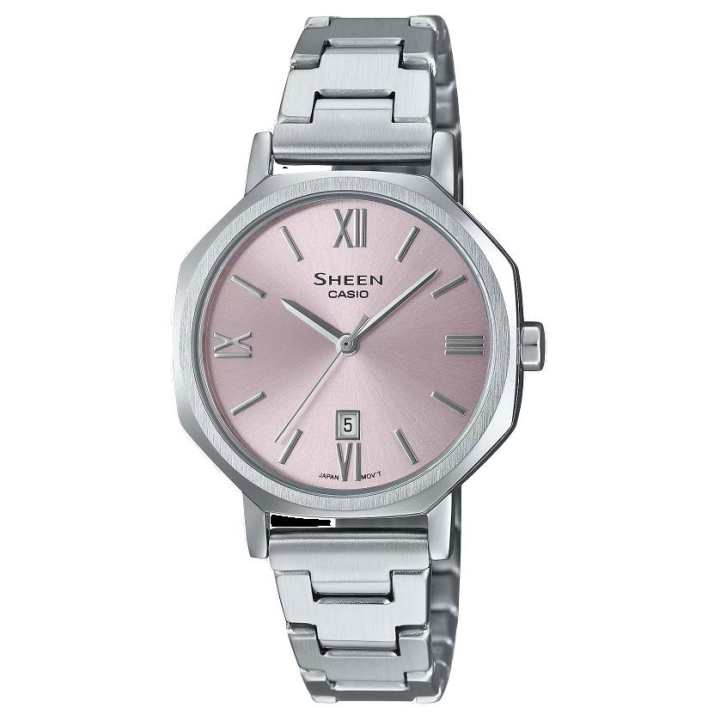 CASIO CASIO Quartz Movement Stainless Steel Strap Watch Women's Watch Pink Watch Dial