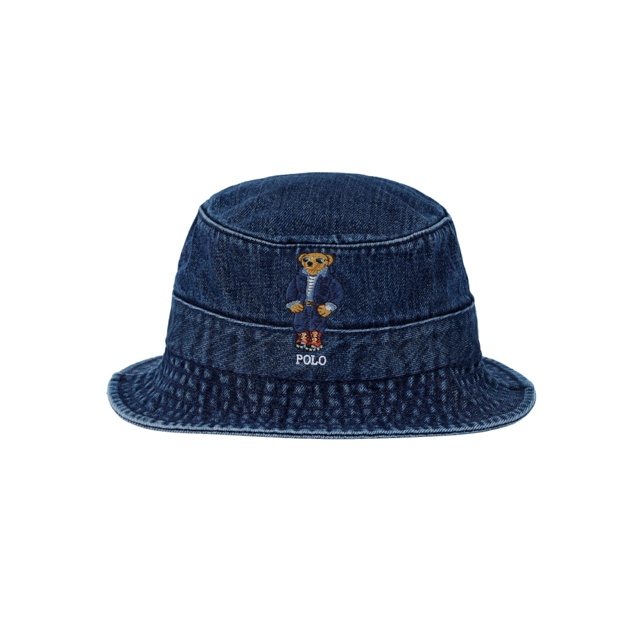Polo Ralph Lauren Cotton Bucket Hats Unisex Blue
