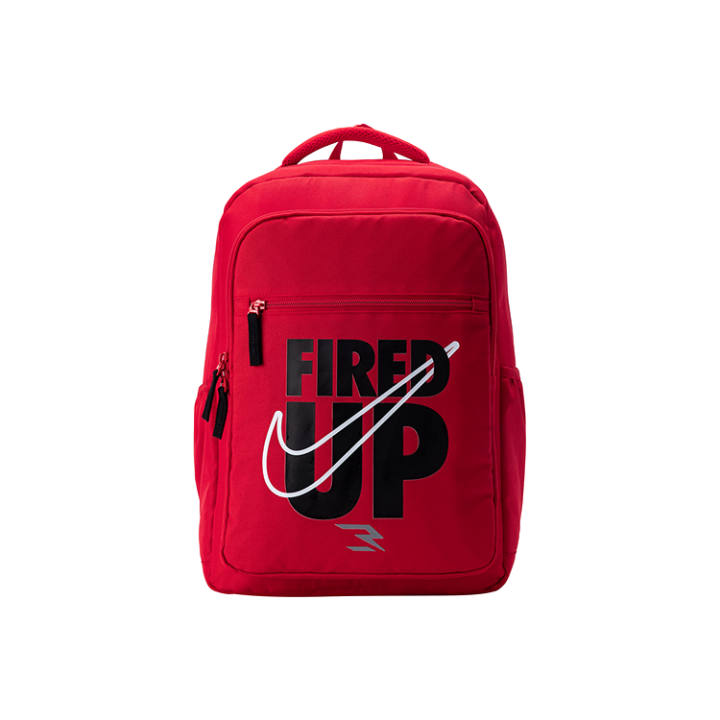 Nike Nike Polyester Laptop Backpack Bag Unisex Red Lotus Flower