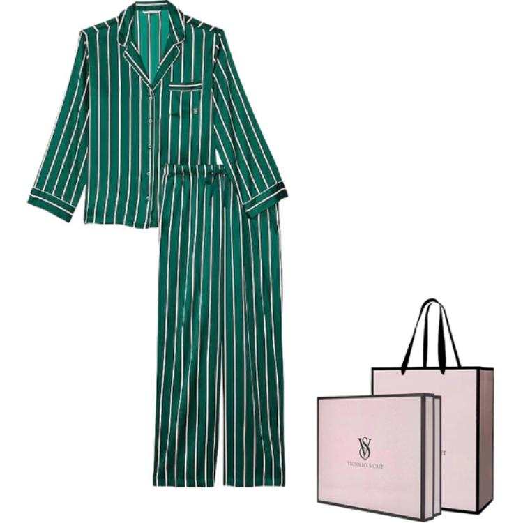 Victoria's Secret Satin Long Pajama Set Pajama Set Women's Clothing