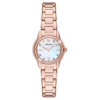 EMPORIO ARMANI Wrist Watches Quartz Movement Stainless Steel Strap 26mm Mother of Pearl Color Watch Dial Women's Watch