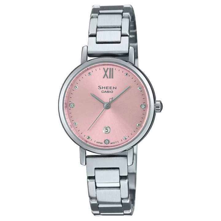 CASIO CASIO Quartz Movement Stainless Steel Strap Watch Women's Watch Pink Watch Dial