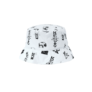 KENZO Bucket Hats Unisex Ecru