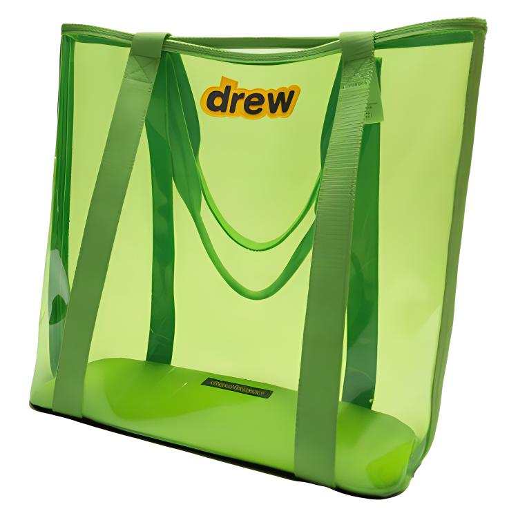 Drew House PVC Tote Bag, Shopping Bag, Handbag Unisex Green