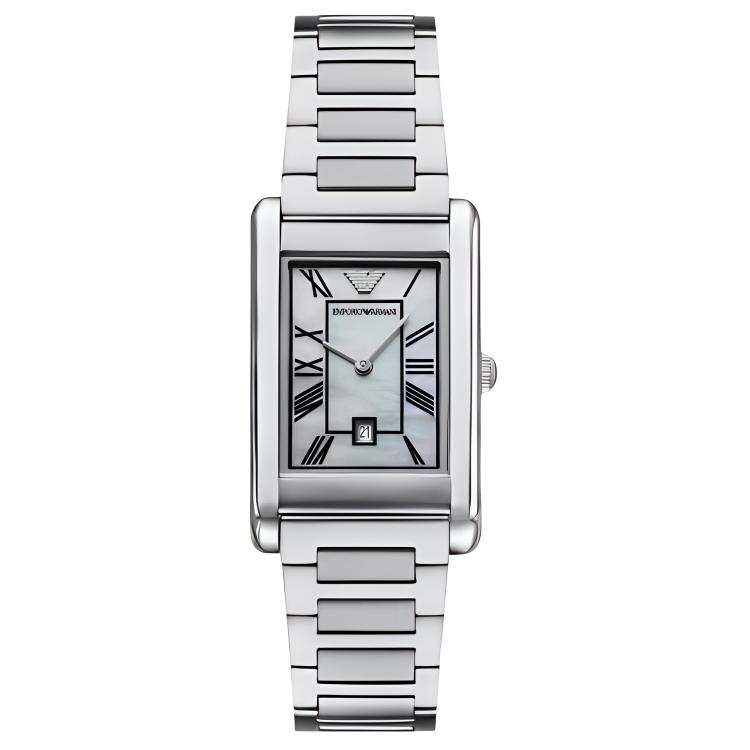 Emporio Armani Two-Hand Date Stainless Steel Watch