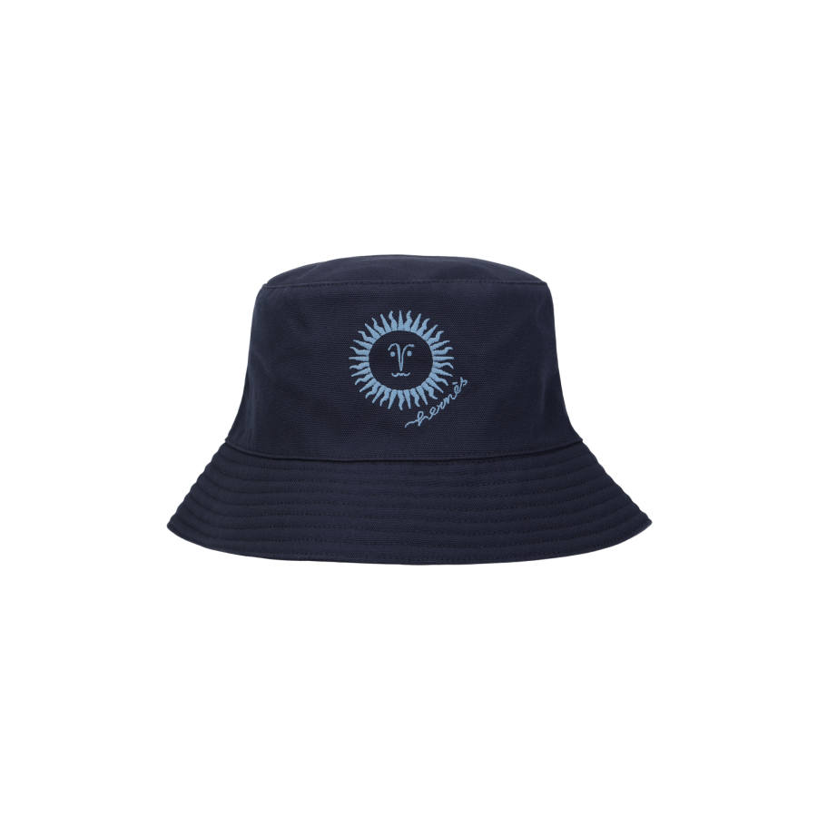 HERMES Cotton Bucket Hats Women's Black