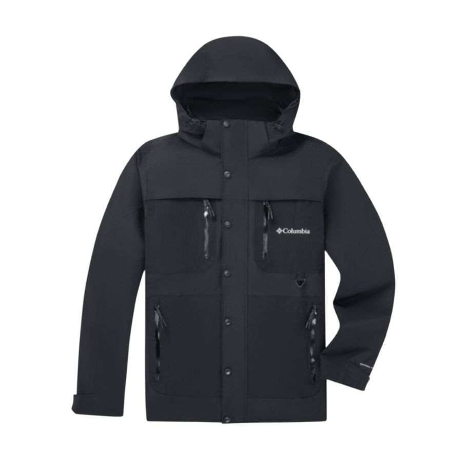 Columbia Transit Waterproof, Windproof, Breathable, Thermal, Rainproof Windbreaker Jacket Men's Black