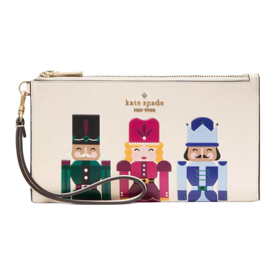 Kate Spade PVC Clutch Women's Egg White Color