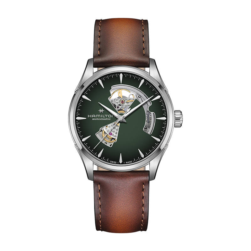 HAMILTON Jazz Series Automatic Mechanical Movement Men's Watches Watch 42mm Green Dial Stainless Steel Case