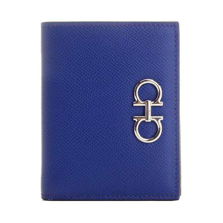 Ferragamo FERRAGAMO Leather Wallet Women's Blue
