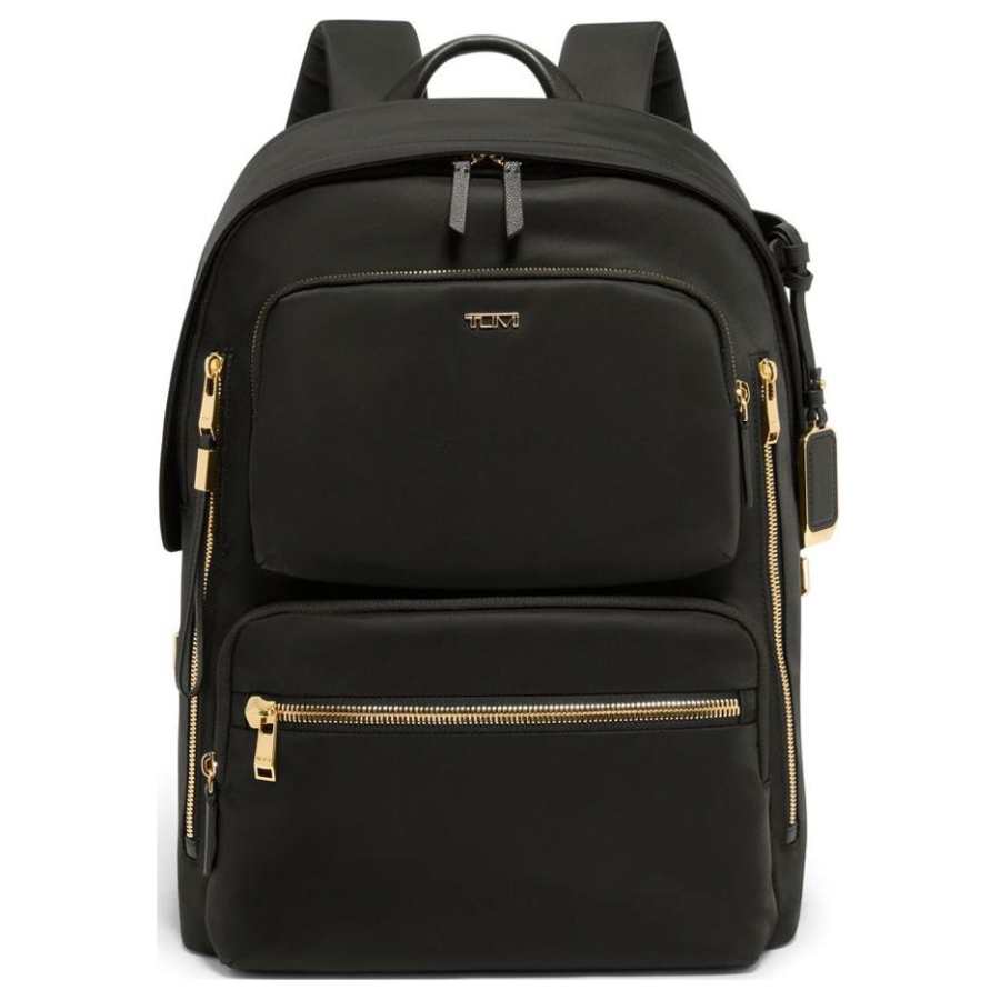 TUMI TUMI Voyageur Nylon Backpack Regular Women's Black Gold Zipper