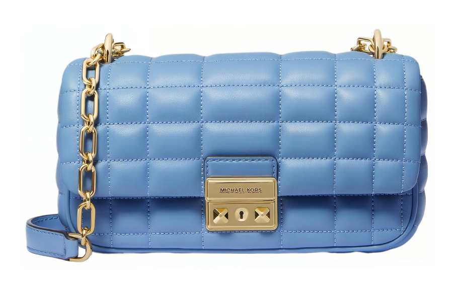 MICHAEL KORS Sheepskin Pillow Bag, Portable Crossbody Bag, Shoulder Bag Small Women's Light Blue