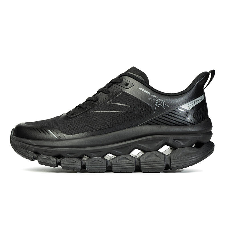ANGSHAN Height Increasing Slip Resistant Abrasion Resistant Low top Casual Shoes Men's Black