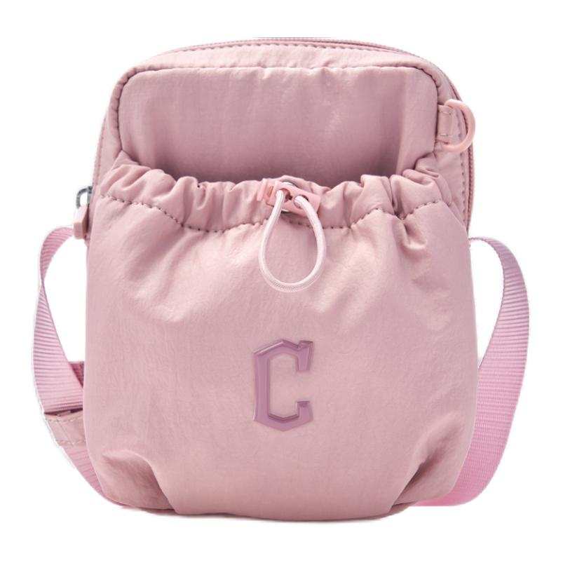 MLB Cleveland Indians Nylon Crossbody Bag, Shoulder Bag, Small Bag, Portable Bag Women's Pink