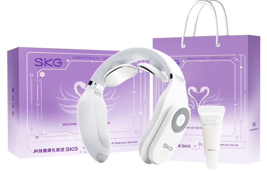 SKG Massage Neck Meridian Electric Pulse Neck Protection Instrument, Bluetooth 2 4098E