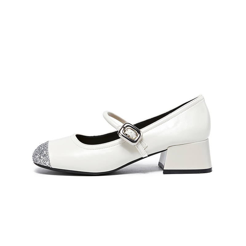 DAPHNE DAPHNE Chunky Heel Mary Jane Shoes 4.2cm Women's
