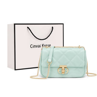 CinvaiKrose Cow Leather With Synthetic Leather Workplace Shoulder Bag, Crossbody Bag Small Women's Multicolor