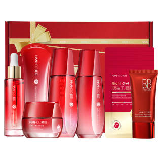 HANHOO Tightening Wrinkle Resistant Peptide Plump Red Pomegranate Skincare Set