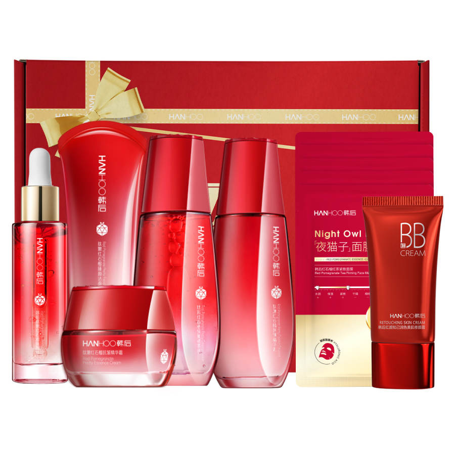 HANHOO Tightening Wrinkle Resistant Peptide Plump Red Pomegranate Skincare Set