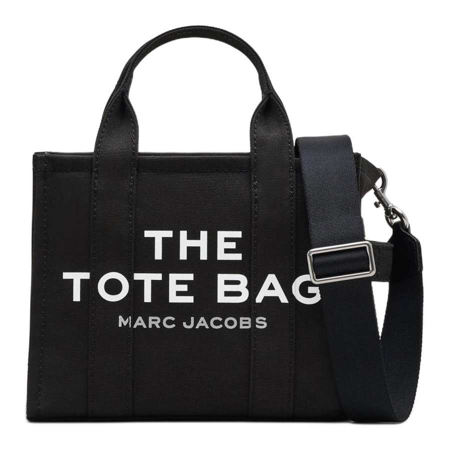 MARC JACOBS MARC JACOBS Canvas Small Tote Bag Top Zip Closure Women's Black
