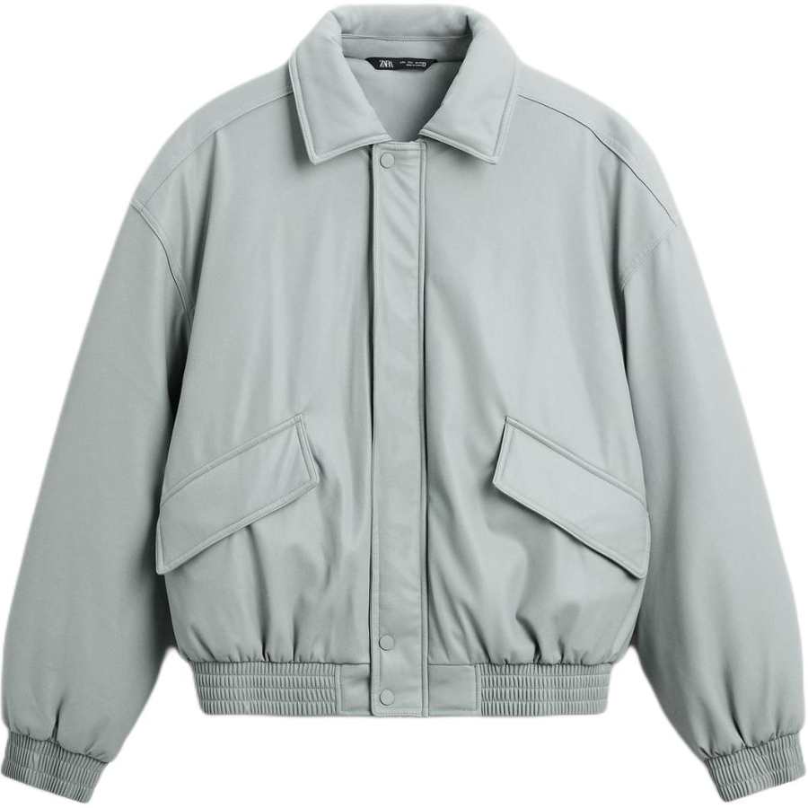ZARA ZARA Puffer Jacket Men's Light Blue