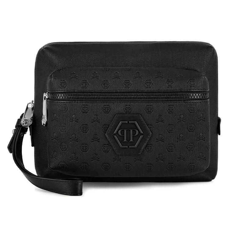 PHILIPP PLEIN Logo patch Clutch Bag